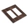 GSRLOD Brown Taupe Wood Wooden Plank 2 Gang Double GFCI RockerDecorator Light Switch Cover Decorative Outlet Wall Plate Electrical Faceplate Screwless