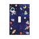GSRLOD Cartoon Astronaut Galaxy Outer Spcae Single Toggle Light Switch Covers Decorative 1 Gang Wall Plate Electrical Device Switchplate Faceplate Farmhouse Decor