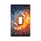 Fovanxixi Classic Single Switch Wall Plate Cover American Football With Fire Toggle Switch Wallplate Cover Unbreakable Faceplate 1 Gang 45 X 276 For Home Office