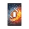 Fovanxixi Classic Single Switch Wall Plate Cover American Football With Fire Toggle Switch Wallplate Cover Unbreakable Faceplate 1 Gang 45 X 276 For Home Office