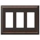 COLESTER DIRECT Colester Direct Metal Oil Rubbed Bronze Wall Switch Plate Outlet Cover Toggle Rocker GFI RockerTriple