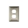 KnobDeals Cool Knobs and Pulls CKP Impressions Collection 31191 Decorative Duplex Wall PlateOutlet Cover Long Lasting Durable Solid Steel Construction Brushed Nickel 1 piece