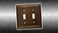 KnobDeals Cool Knobs and Pulls CKP Impressions Collection 31193 Decorative Double Toggle Wall PlateOutlet Cover Long Lasting Durable Solid Steel Construction OilRubbed Bronze 1 piece