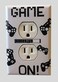 Create-A-Mural Cool Light Switch Plate Cover for Teens Room Fun Novelty Gift Decorative Decor Bedroom GAME ON Outlet