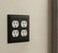 Cosmas 25012FB Flat Black Double Duplex Electrical Outlet Wall Plate