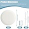 Houoto CP3540 Ceiling Cover Plate Round Electrical Box Cover 5 Pcs White