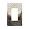 Rougui Decora Outlet Wall Plate Abstract Boho Sun Sunraise Mountain Forest Wood 1 Gang Rocker Decorative Switchplate Faceplate Gfci Light Switch Covers For Farmhouse Bathroom Bedroom Decor