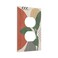 ranedula Decorative Boho Wall Plate Mid Century Red Sun Receptacle Duplex Outlet Covers 1Gang Light Switch Cover Jumbo Size Chic Abstract Minimalist Aesthetics Art Electrical Faceplate Switchplate