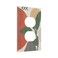 ranedula Decorative Boho Wall Plate Mid Century Red Sun Receptacle Duplex Outlet Covers 1Gang Light Switch Cover Jumbo Size Chic Abstract Minimalist Aesthetics Art Electrical Faceplate Switchplate