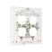 Yamxbfa Decorative Light Switch Cover Plate Rustic Farmhouse Wooden Board Botanical Flower 2 Gang Socket Covers Double Duplex Wallplates Switch Plates and Outlet Covers for Bathroom Home Decor