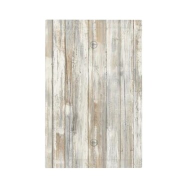 GSRLOD Distressed WhiteGray Wood Wooden Plank 1Gang No Device Blank Wallplate Country Vintage Rustic Blank Unused Outlet Covers Electrical Faceplate for Light Switch Receptacle Dimmers USB Outlet GFCI