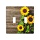 Futterya Double Toggle Light Switch Plate Cover Sunflowers Wall Decor Outlet Covers for Rooms Store