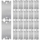 Dunzy 50 Pcs Nail Plates for Wood Studs 15 x 25 Cable Wire Protector with Pointed Prongs Steel Safety Plates Anti Nail Protection for Protects Plumbing and Wiring
