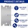 Dunzy 50 Pcs Nail Plates for Wood Studs 15 x 25 Cable Wire Protector with Pointed Prongs Steel Safety Plates Anti Nail Protection for Protects Plumbing and Wiring