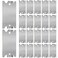 Dunzy 50 Pcs Nail Plates for Wood Studs 15 x 25 Cable Wire Protector with Pointed Prongs Steel Safety Plates Anti Nail Protection for Protects Plumbing and Wiring