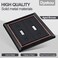 Dyekou Metal Wall Plate for Electrical Outlets Decorative Aged Bronze Switch Plates Outlet Cover Light Switch Cover Plate 2Gang Wall Plates Double Toggle 2 Pack