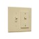 E-LOCK SWITCH eLock Switch Guard for Toggle Switches Child Proof Light Switch Lock with ONOFF Push Button Made in USA Protect Devices TVs Security Camera Gas Fireplace Safety Cover Ivory 1 Pack