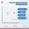 E-LOCK SWITCH eLock Switch Guard for Toggle Switches Child Proof Light Switch Lock with ONOFF Push Button Made in USA Protect Devices TVs Security Camera Gas Fireplace Safety Cover Ivory 1 Pack
