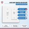 E-LOCK SWITCH eLock Switch Guard for Toggle Switches Child Proof Light Switch Lock with ONOFF Push Button Made in USA Protect Devices TVs Security Camera Gas Fireplace Safety Cover Ivory 1 Pack