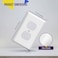 ENERLITES Duplex Wall Plates Kit Electrical Outlet Covers Standard Size 1Gang 450 x 276 Unbreakable Polycarbonate Thermoplastic Electric Receptacle Plug Covers 8821W5PCS White 5 Pack