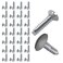 ENERLITES Replacement Screws for Duplex Wall Plate 34 Length OvalHead Screws Painted Gloss Finish SR8821GY Gray 30 Pack