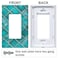 Pfrewn Exotic Turquoise Ceramic Mosaic Tile Wall Plate Cover Size 1Gang 46 x 29 Single Rocker Switch Plates Unbreakabl Light Switch or Receptacle Outlet Wall Plate