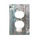 Wpshijia Farmhouse Cotton and Eucalyptus Bouquet Wood 1 Gang Electrical Outlet Covers Single Duplex Wall Plate Decorative Receptacle Light Switch Cove for Bathroom Bedroom Decorate