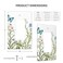 OHZOLLAN Flower Butterfly Single Rocker Light Switch Plates Outlet Covers Decorative Electrical Wall Plate Receptacle Switchplate Decorate Plug Cover For Bathroom Kitchen 46 28