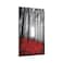 GSRLOD Forest 1Gang Toggle Light Switch Cover Fog Trees Bushes Decorative Wall Plates Cover Single Toggle Black Red Pale Grey Electrical Switchplate Faceplate for Home Decor