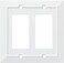 Franklin Brass Classic Architecture 1Pack Decorative Light Switch Cover Pure White 2Gang DecoratorRocker Wall Plate Double Switch Plate Cover Electrical Outlet Guard W35248PWC