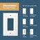 Franklin Brass Classic Architecture 1Pack Decorative Light Switch Cover Pure White 2Gang DecoratorRocker Wall Plate Double Switch Plate Cover Electrical Outlet Guard W35248PWC