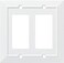 Franklin Brass Classic Architecture 1Pack Decorative Light Switch Cover Pure White 2Gang DecoratorRocker Wall Plate Double Switch Plate Cover Electrical Outlet Guard W35248PWC