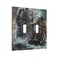 Sghxwp Fun Monster Cat Nautical Sailboat Sea Wave Double Toggle Novelty Light Switch Covers Plate Decorative 2Gang Wall Plate Cover Dual Device Electrical Switchplate Faceplate for Country Bathroom De