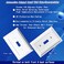 Funkiim Metal Decorative Wall Plate Electrical Outlet CoversLight Switch CoversThick and Durable Mid Size 316 x 492 Switch Plate in Various Styles Pure White 1 Gang Toggle 4 PK