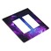 Wpshijia Galaxy Outer Space 2 Gang Double Rocker Wall Plate Purple Nebula Decorative Light Switch Cover Universe Planet Faceplate Standard Size 45 x 46 in for Bathroom Bedroom Home Decor
