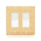 Gaocai 1 Pcs Shiny Golden Rhinestones Light Switch Cover Decorative Rhinestones Outlet Covers Switch Plate Covers Double Gang Toggle Wall Outlet Cover