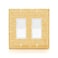 Gaocai 1 Pcs Shiny Golden Rhinestones Light Switch Cover Decorative Rhinestones Outlet Covers Switch Plate Covers Double Gang Toggle Wall Outlet Cover