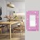 Gaocai 1 Pcs Shiny Silver Pink Rhinestones Outlet Covers Wall Plate Single Toggle Decorative Switch Plates And Outlet Covers Rhinestones Light Switch Cover