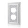 Gaocai 1 Pcs Silver Shiny Silver Rhinestones Light Switch Cover Plate Decorative Wall Plate Wall Socket Imitation Wood Grain Wall Plates For Electrical Outlets