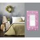 Gaocai 3 Pcs Silver Shiny Pink Rhinestones Light Switch Cover Durable Silver Rhinestone Wall Plate Cover Decorative Electrical Outlet