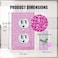 Gaocai 4 Pcs Shiny Silver Pink Rhinestones Outlet Covers Wall Plate Decorative Switch Plates Outlet Cover Rhinestones Light Switch Cover