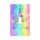 Gianlaima Gold Unicorn Princess Face Rainbow Pink Blue Yellow Light Switch Plate Cover Plastic Wall Plates Decor Print Single Gang Toggle Switch