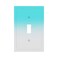 GSRLOD Gorgeous Elegant Aqua TealTurquoise Blue Ombre Gradient Greyish White Decorative Single Toggle Device Decorator Outlet Light Switch Wall Plate Cover 1Gang Electrical Oversized Faceplate Cover