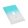 GSRLOD Gorgeous Elegant Aqua TealTurquoise Blue Ombre Gradient Greyish White Decorative Single Toggle Device Decorator Outlet Light Switch Wall Plate Cover 1Gang Electrical Oversized Faceplate Cover