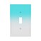 GSRLOD Gorgeous Elegant Aqua TealTurquoise Blue Ombre Gradient Greyish White Decorative Single Toggle Device Decorator Outlet Light Switch Wall Plate Cover 1Gang Electrical Oversized Faceplate Cover