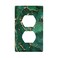 OHZOLLAN Green Gold Marble Single Duplex Light Switch Plates And Outlet Covers Decorative Electrical Wall Plate 1 Gang Receptacle Switchplate Decorate Plug Cover For Bathroom Bedroom 45 276 Inch