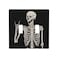 Groamaup Double Toggles Wall Switch Plate Cover Rock and Roll Skeleton Skull Boho Hippie Standard Two Gangs Decorative Light Switch Plates