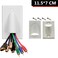 Halokny 2 Pack Single Gang Recessed Multimedia Bundled Cable Wall Plate Face Plate Panel White2 Pack 1Gang Wall Plate