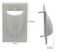 Halokny 2 Pack Single Gang Recessed Multimedia Bundled Cable Wall Plate Face Plate Panel White2 Pack 1Gang Wall Plate