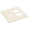 Henne Bery Modern Edge Decorative Wall Plate Switch Plate Outlet Cover Durable Solid Zinc Alloy ToggleDuplex Light Almond